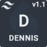 Dennis - Tailwind CSS Personal Portfolio HTML Template + Dark + RTL