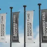 Pole Banners Flag Mockup Set (NE13)
