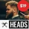 Heads - Barbershop & Hair Salon WordPress Them