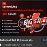 SalesGiving Best 3D icon and sticker pack for Black Friday
