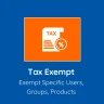 Tax Exempt: exempt specific customers & groups Module
