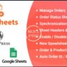 WooSheets (WPSyncSheets) - WooCommerce Google Spreadsheet Addon - (Import / Export)