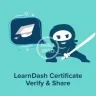 LearnDash Certificate Verify & Share